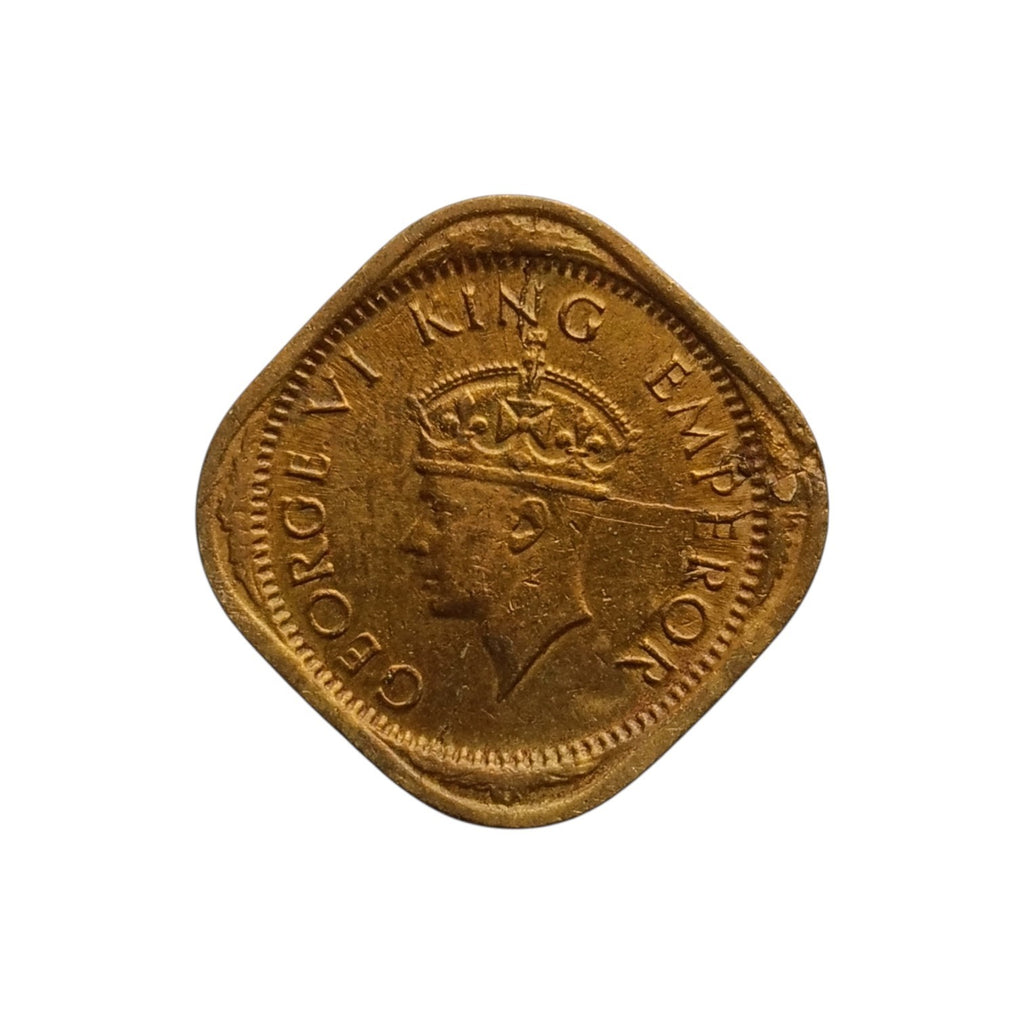 1943 1/2 Anna coin - George 6th king