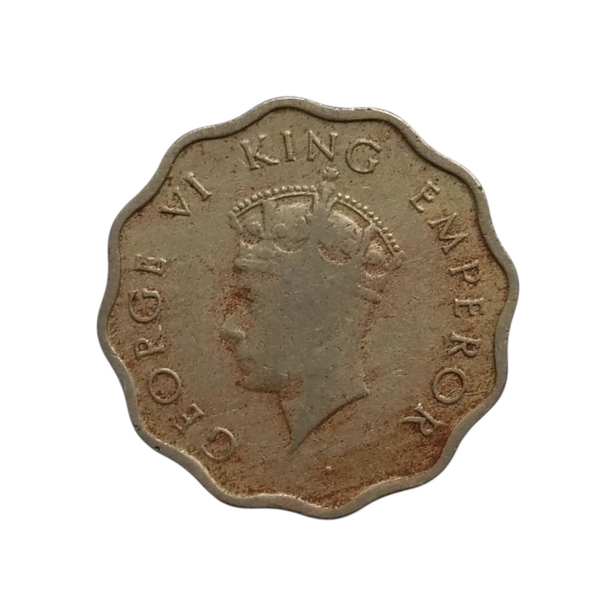 1939 1 Anna coin - George 6th king