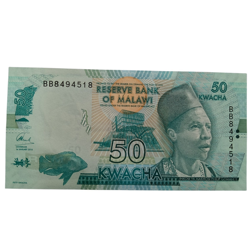 Malawi 50 Kwacha UNC note