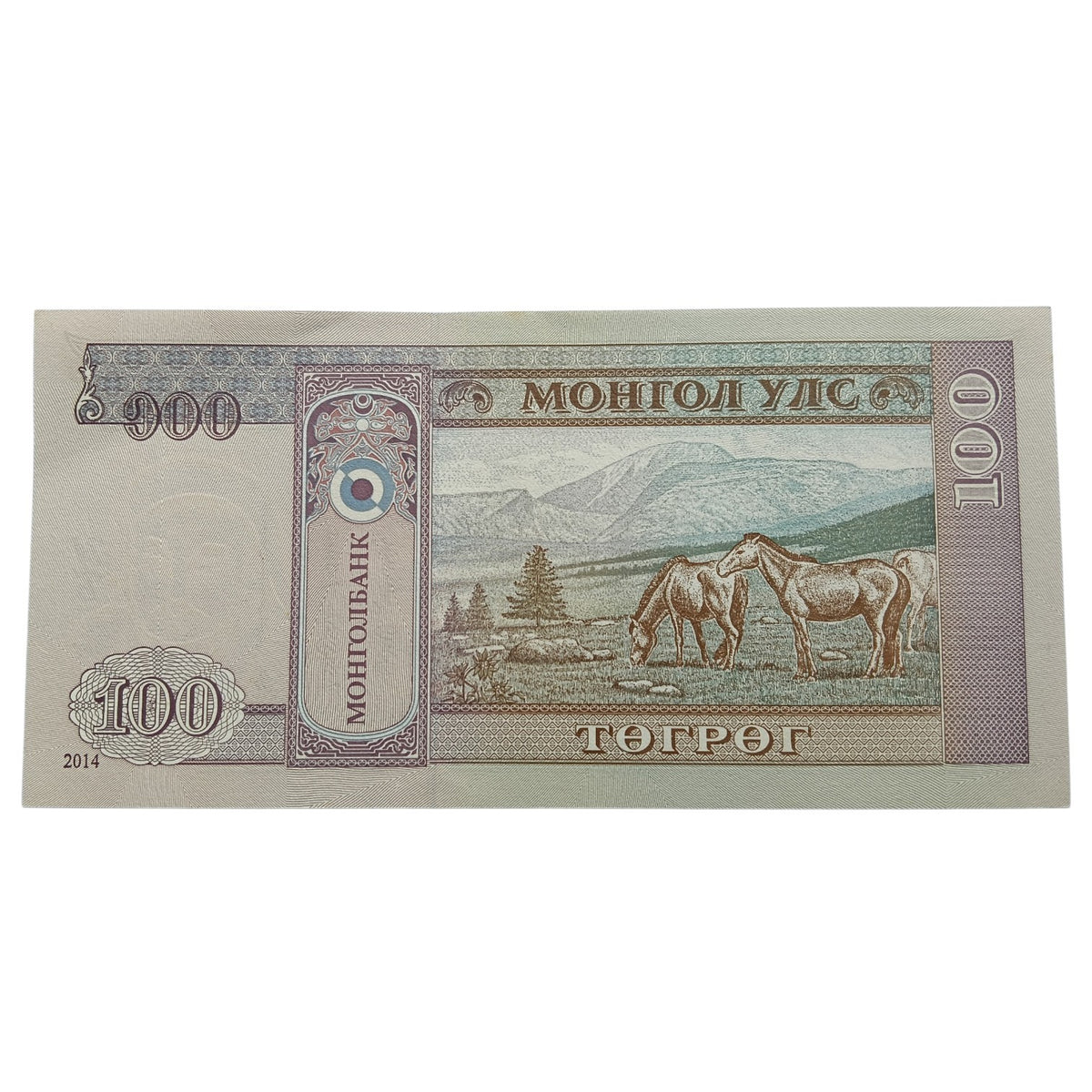 Mongolia 100 Togrog UNC note