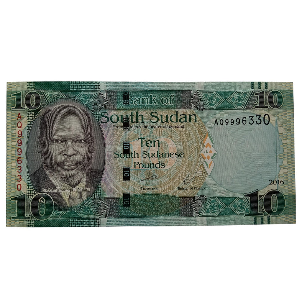 South Sudan 10 Pounds UNC note