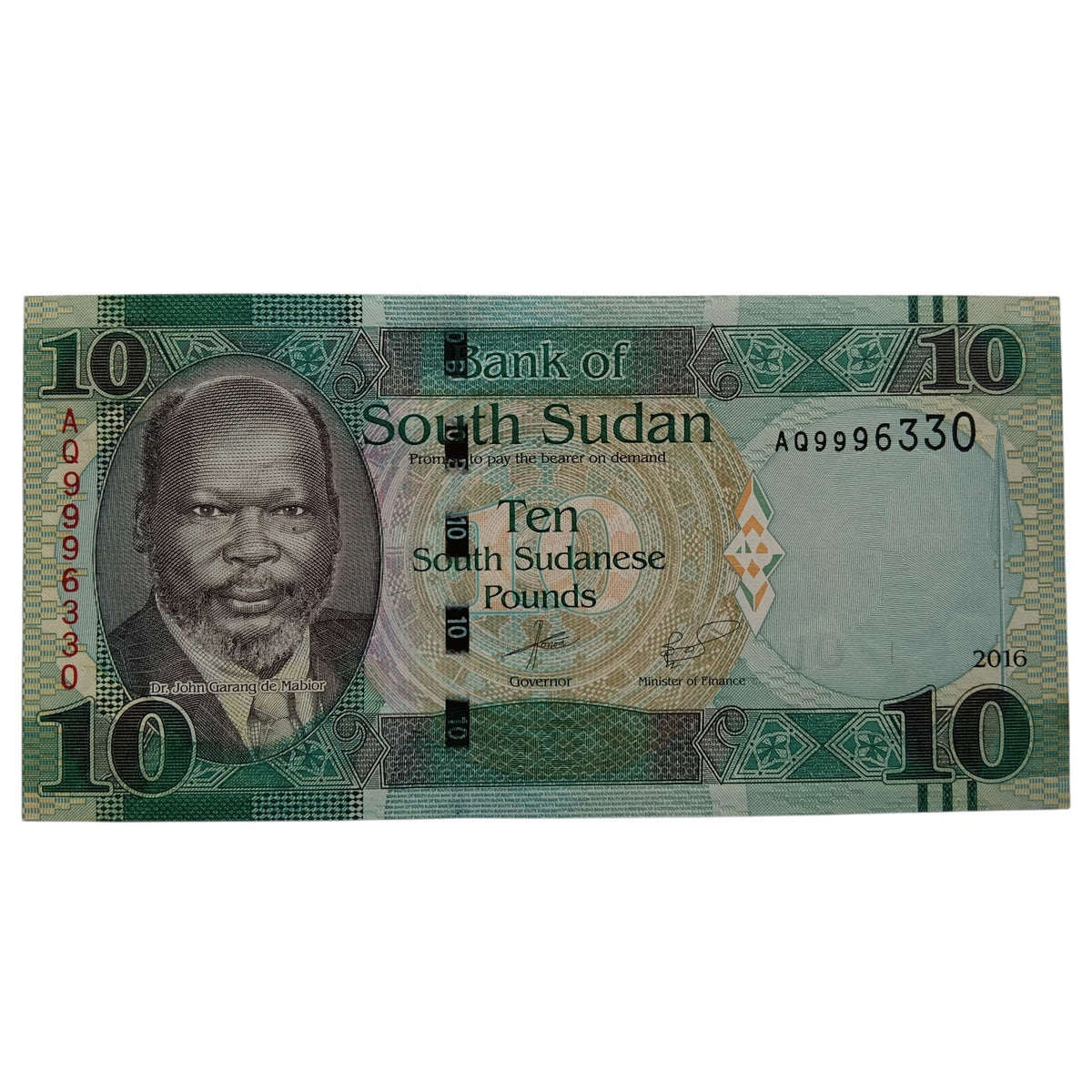 South Sudan 10 Pounds UNC note