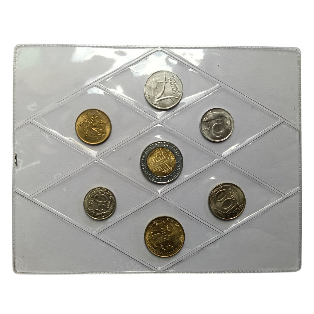 1996 Italy UNC set of 7 coins