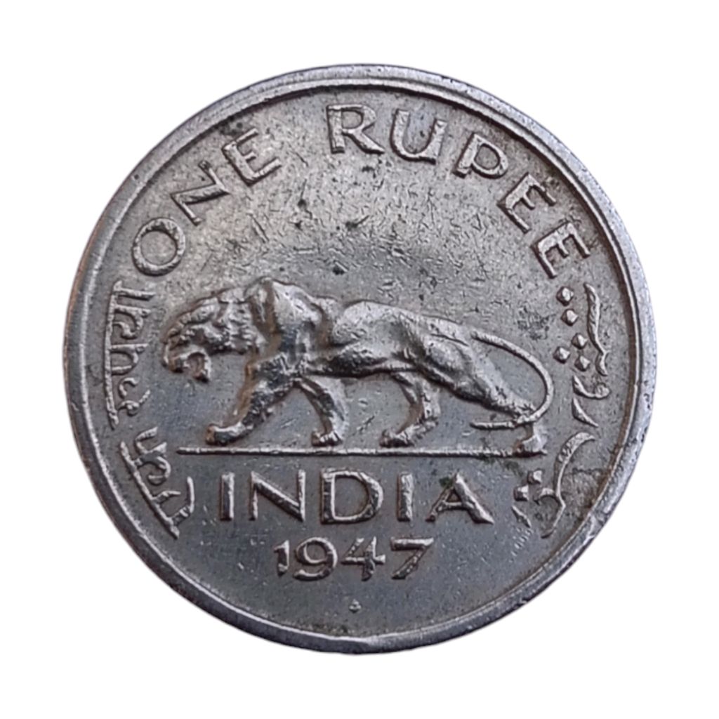 1947 1 Rupee Coin - George 6th King (British India)