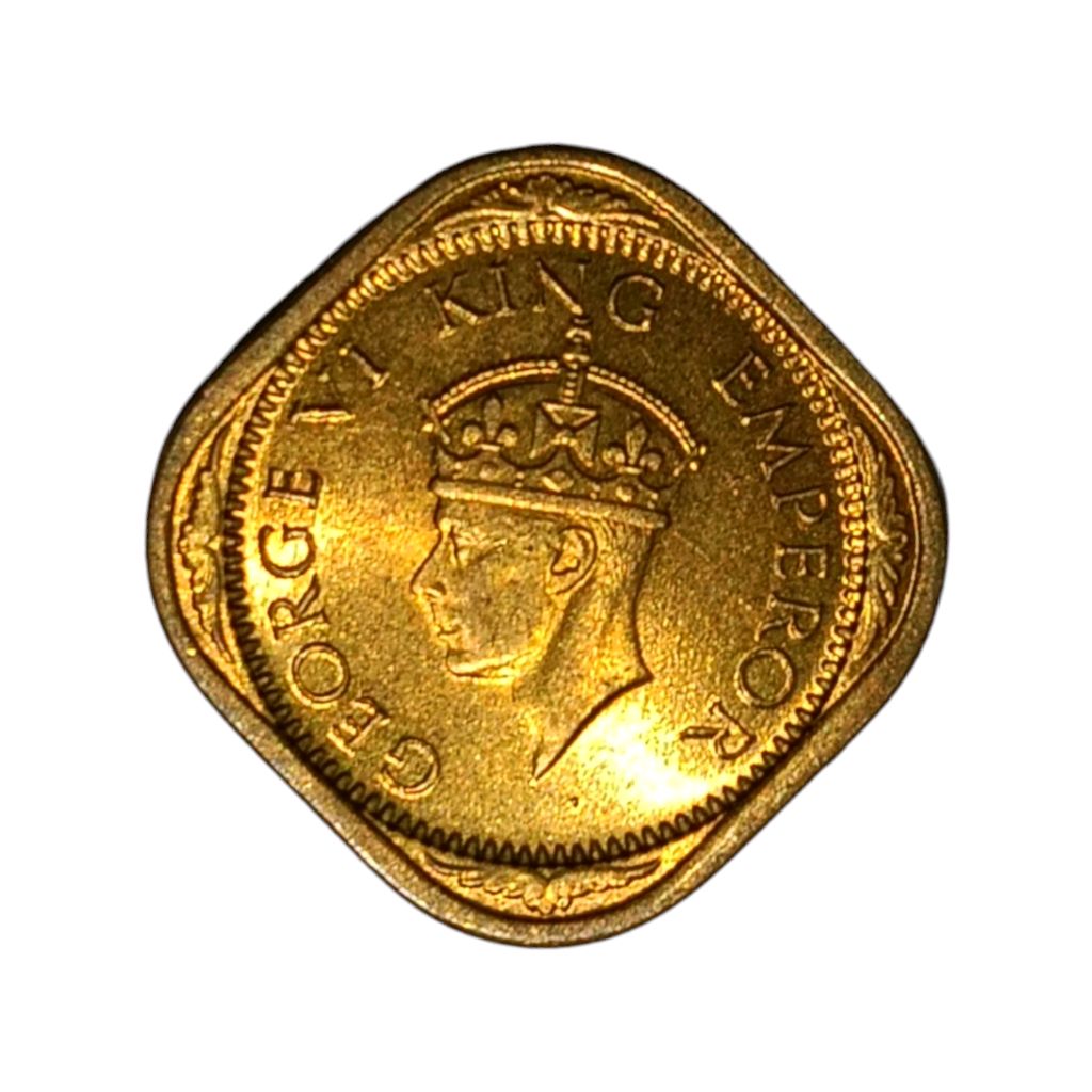 1942 1/2 Anna UNC Coin - George 6th King