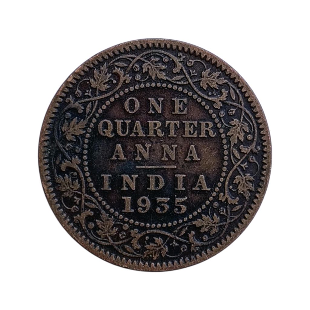 One Quarter Anna Coin - George 5th King