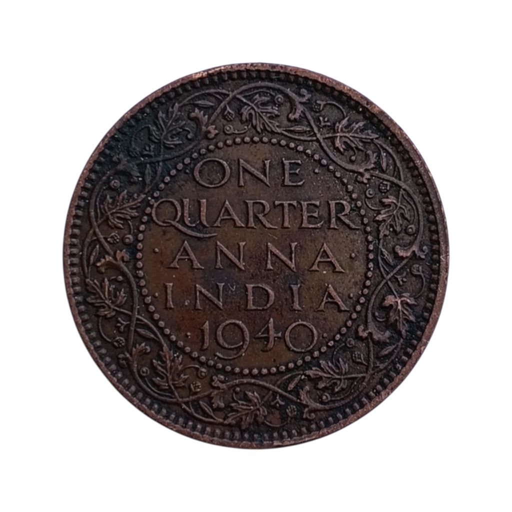 One Quarter Anna Coin - George 6th King