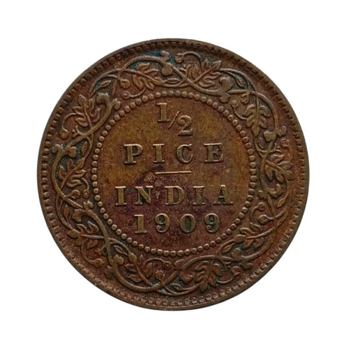 (1903 - 1910) 1/2 Pice Coin - Edward 7th King