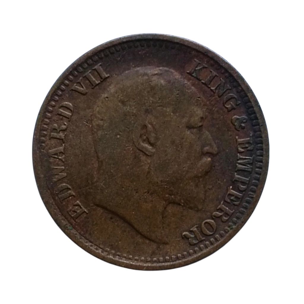 (1903 - 1910) 1/2 Pice Coin - Edward 7th King