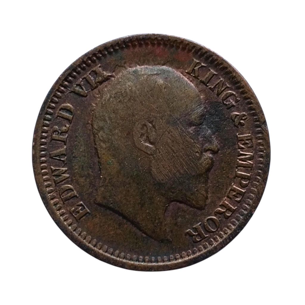(1903 - 1910) 1/2 Pice Coin - Edward 7th King