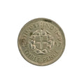 1937 UK 3 Pence Silver Coin - George 6th King